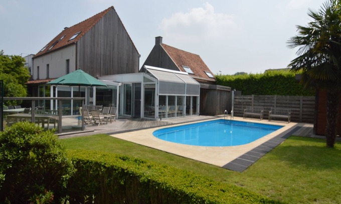 Godveerdegem Villa | Villa en las Ardenas flamencas con piscina