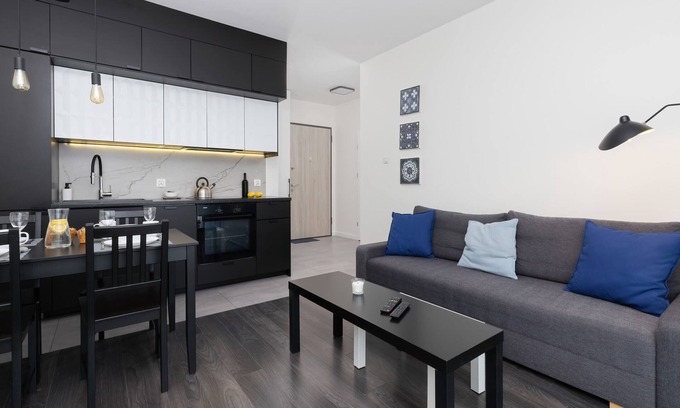 Nowy Port Apartamento | Starowiejska 56 Gdańsk | Modern Apartment with Parking & Balconies | Functional