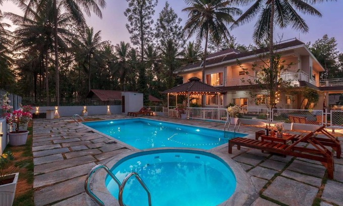 Kushalnagar Villa | StayVista at Bask In The Greens Coorg with Private Pool