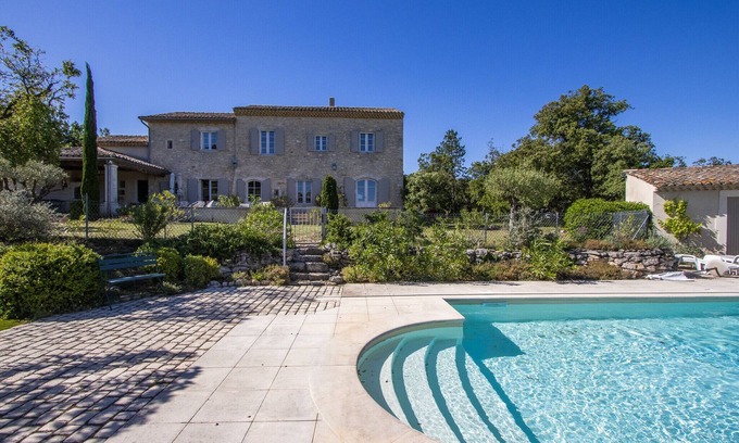 Saint-Restitut Chalet De Esquí | Stone Provencal farmhouse with panoramic view & swimming pool- Saint-Restitut