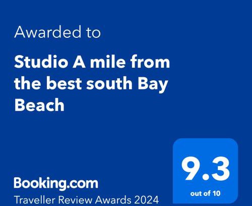 Seaside Apartamento | Studio A mile from the best south Bay Beach