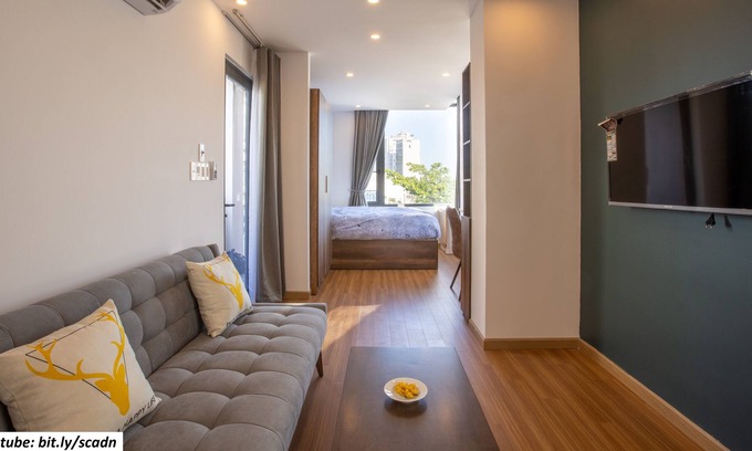 An Hai Đong Apartamento | Studio Apt F31-View city-near Beach, 10m Airport