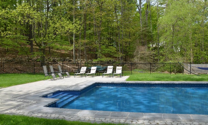 Woodstock Casa | Impresionante casa con piscina, spa, vistas a la montaña, capacidad para 12, a pie de Woodstock