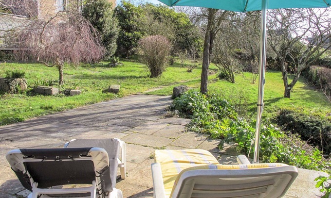 Saint-Suliac Casa | Maravillosa casa de vacaciones privada para 6 personas con TV, terraza y mascotas permitida