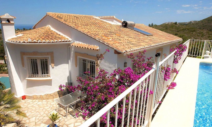 Rafol de Almunia Villa | Casa de vacaciones privada con piscina privada, WIFI, A/C, TV, patio, vista panorámica