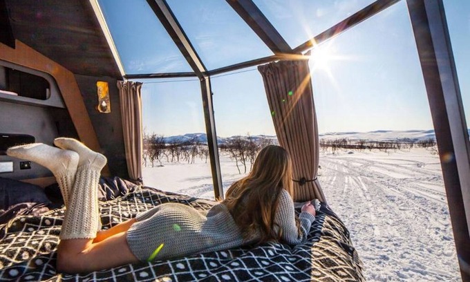 Jokkmokk Municipality Cabina | Suite con vista al lago para 2 personas Peace & Quiet Hotel en Jokkmokk Suecia