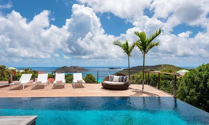 Flamands Villa | The One - 3 bedroom ocean view villa on the hillside in Colombier