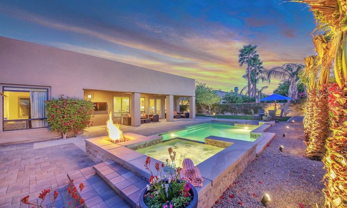 Indio Casa | Coachella, StageCoach, Golf, Tenis / Private Desert Oasis: Pool & Spa