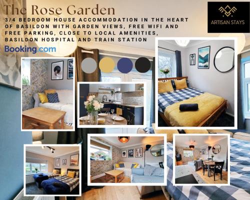 Basildon Casa | The Rose Garden of Basildon in the Heart of Basildon by Artisan Stays I Weekly or Monthly Stay Offer I Pvt Parking I Sleeps 6