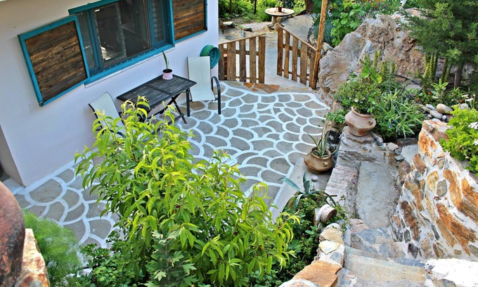 Kantanos-Selino Cabaña | Casa de campo tradicional de piedra en paisaje verde