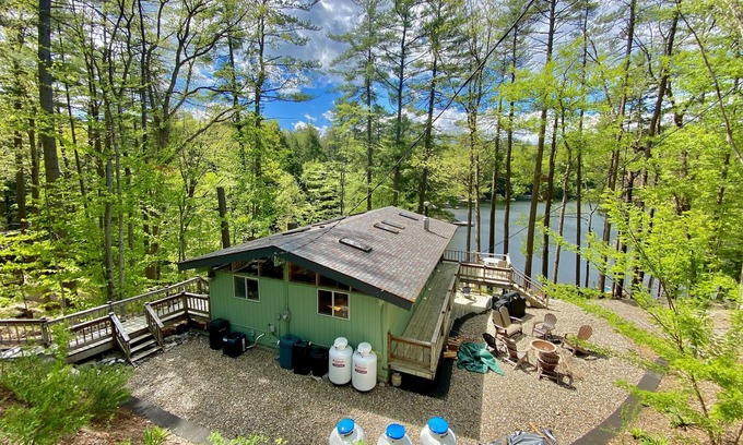 Lake Luzerne-Hadley Casa | Tranquil, Serene, and Picturesque home with 100 foot private beach