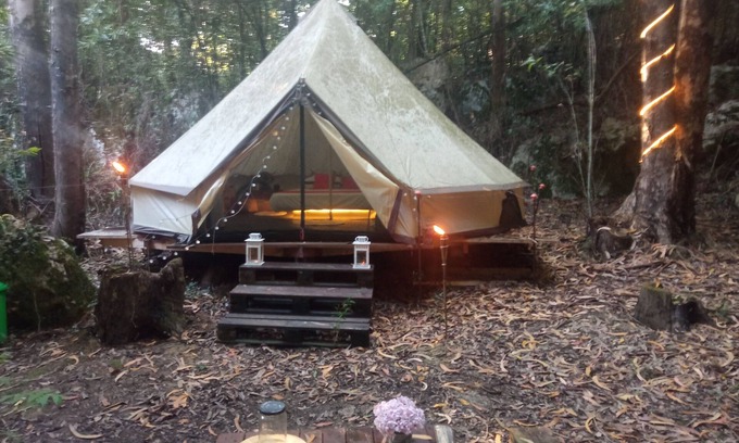 La Iglesia Cabina | Casa arbol en zona rural bosque , encantadora tienda Tipi Glamping en centro