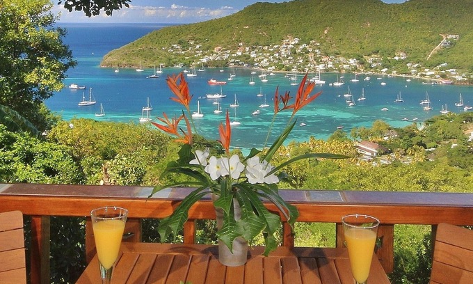 Friendship Bay Cabaña | Tropical Hideaway Palm Cottage - Impresionantes vistas - 5 * Boutique Accommodation