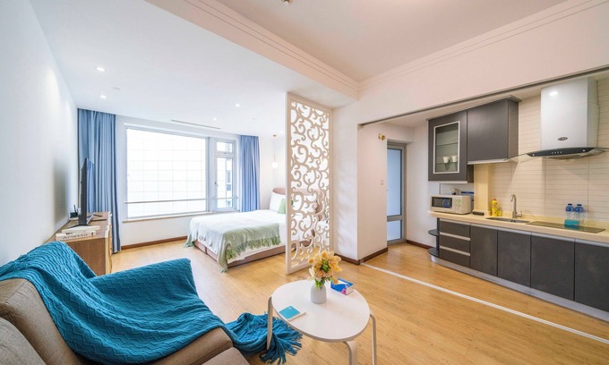 Xujiahui Cama Y Desayuno | Tyms Xujiahui Stylish 1BR APT