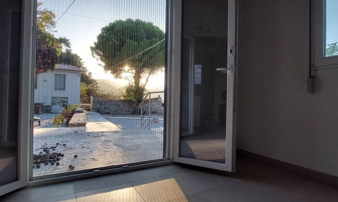 Vathi Villa | Under the pine tree