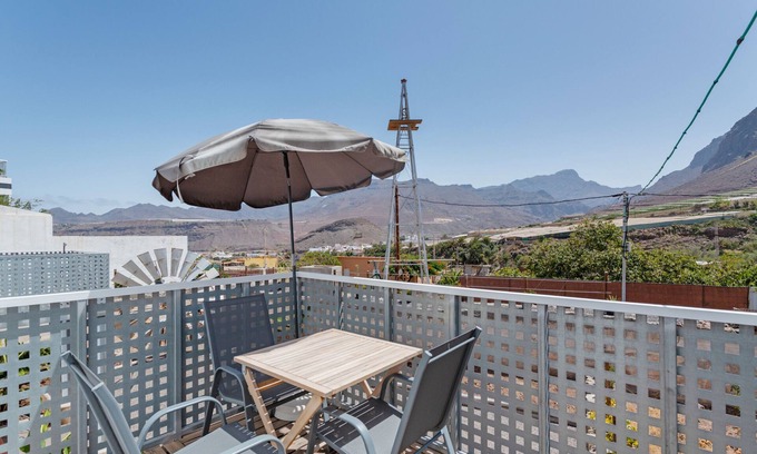 La Aldea de San Nicolas Casa | Casa Vacacional 'El Blanquizal B' con Vista a la Montaña, Wi-Fi y Aire Acondicionado