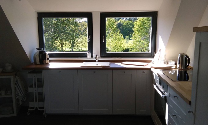 Zernien Apartamento | Vacation apartment with sauna in Wendland between Göhrde, golf course and forest pool