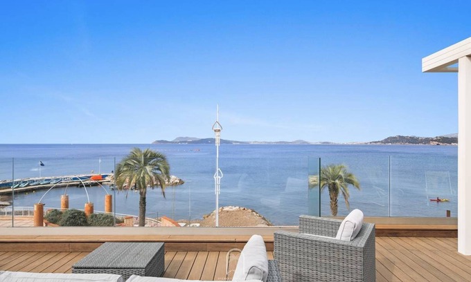 Le Pradet Apartamento | Villa Antoine 3 Vue Mer étage La Garonne A/C WiFi