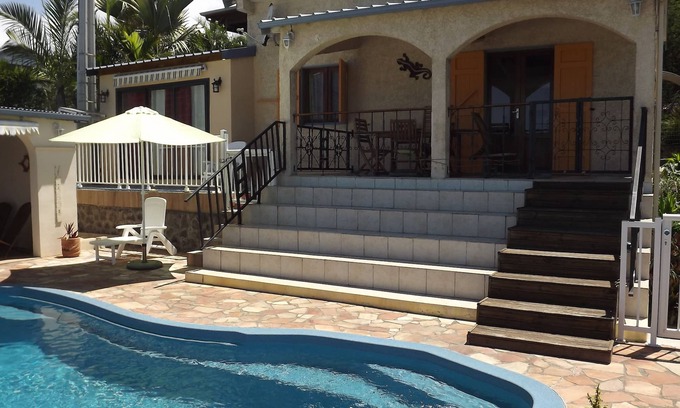 Le Portail Villa | Villa Creole 5 F para 6/8 personas con piscina y casa de la piscina