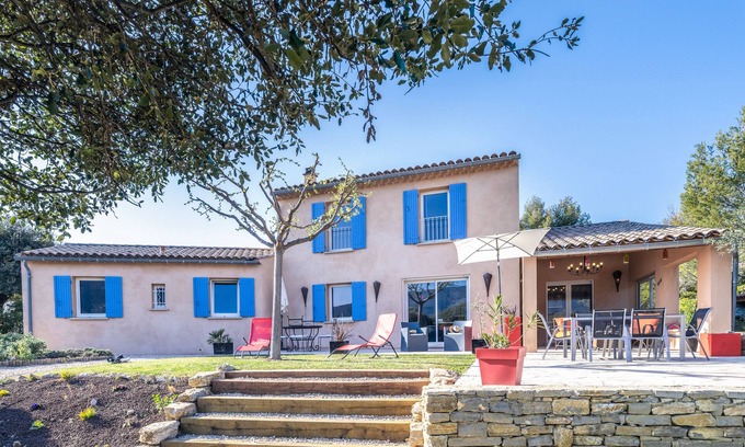 Mollans-sur-Ouveze Casa | Villa de Charme Face au Ventoux, à 1km du Village Avec Piscine Chauffée