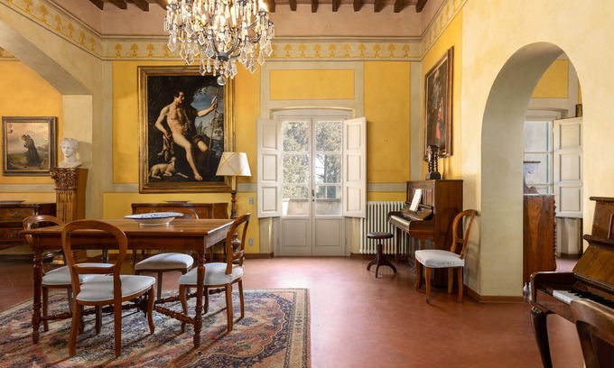 Montespertoli Villa | Villa Milani con piscina compartida, terraza privada y Wi-Fi