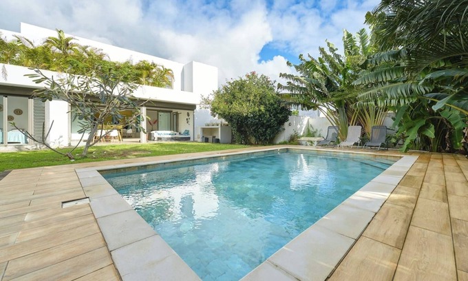 Bain Boeuf Casa | Villa Pur'Nam,4 bedrooms, 5 min walk to the beach