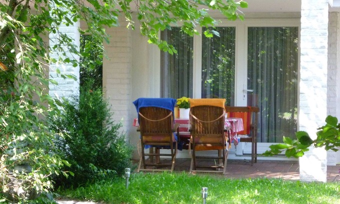 Koserow Apartamento | Apartamento con jardín Villa Romantica, a 300 m del mar Báltico, WLAN - Apartamento con jardín Villa Romantica