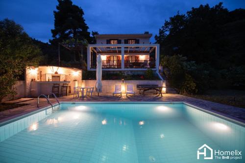 Grammatikianoi Villa | Villa VERA - private villa for 8 guests with pool