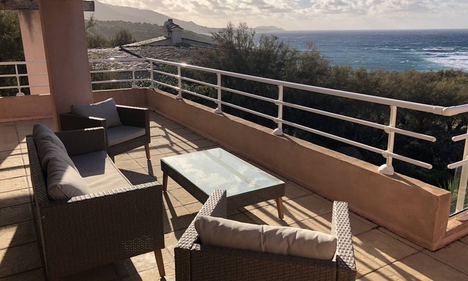 Marine de Davia Villa | Villa junto al mar, vista panorámica al mar, Marine de Davia