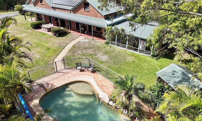 Coomba Bay Casa | Wallis Lake View Farm near Boomerang Beach. Extra night discounts!