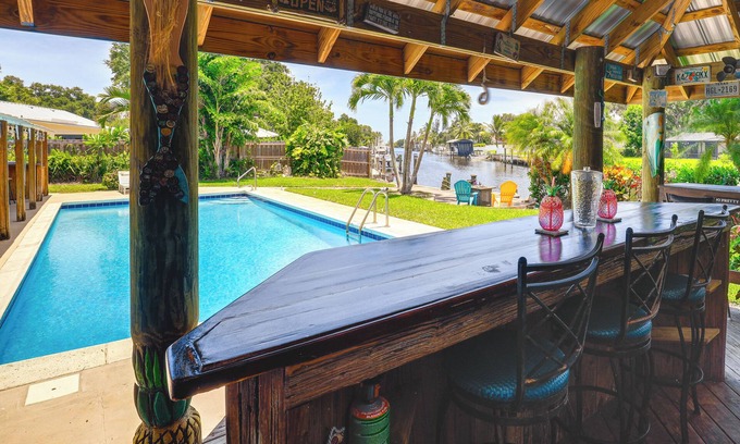 Florida Ridge Casa | Waterfront Vero Beach Home w/ Pool & Boat Dock!