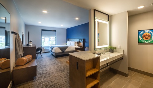 Habitación, 1 cama de matrimonio grande con sofá cama