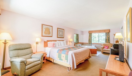 Habitación, 1 cama de matrimonio grande, bañera de hidromasaje