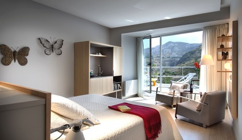 Habitación doble superior, terraza, vistas a la montaña