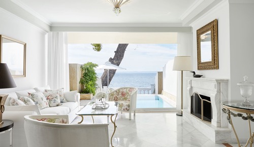 Habitación ejecutiva con 1 cama doble o 2 individuales, vistas al mar (Pool)