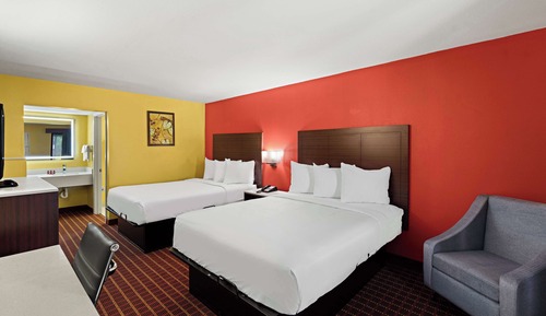 Habitación estándar, 2 camas de matrimonio, no fumadores, frigorífico y microondas