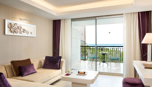 Habitación Deluxe, 1 cama de matrimonio grande, vistas al mar