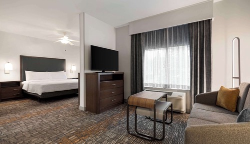 Suite estudio, 1 cama de matrimonio grande con sofá cama (Hearing Accessible)