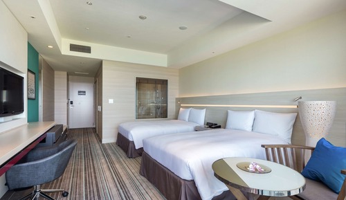 Habitación con 2 camas individuales (with Private Garden)