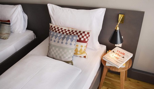 Habitación con 2 camas individuales, 2 camas individuales, no fumadores (Bold)