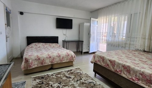 Habitación doble, 1 cama doble con sofá cama, baño privado, vistas a la montaña