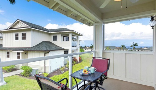Casa adosada, varias camas, patio, vistas al jardín (Na Hale O Keauhou #I1)