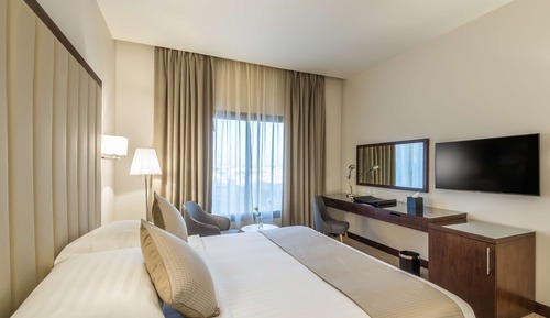 Suite Premium, 1 cama de matrimonio grande, no fumadores, vistas a la ciudad (Living Room)