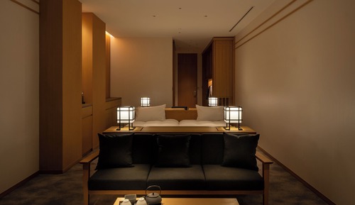 Habitación Deluxe con 2 camas individuales, no fumadores (With open-air-bath)