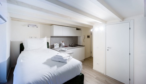 Estudio, 1 cama individual, microondas