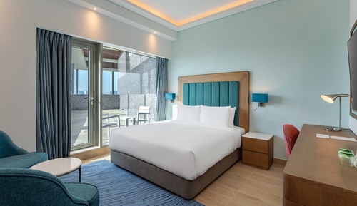 Habitación superior, 1 cama de matrimonio grande, terraza