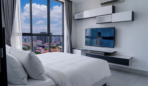 Apartamento estándar, 2 habitaciones, balcón, vistas a la ciudad