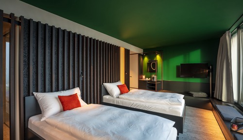 Habitación Premium con 2 camas individuales, no fumadores, vistas a la montaña