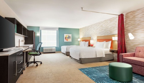 Estudio, 2 camas de matrimonio, accesible para personas con discapacidad (Mobility & Hearing)