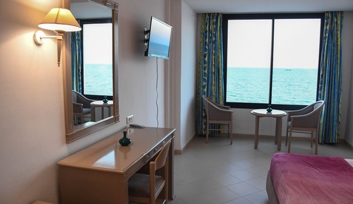 Habitación individual panorámica, 1 cama de matrimonio, vistas a la playa